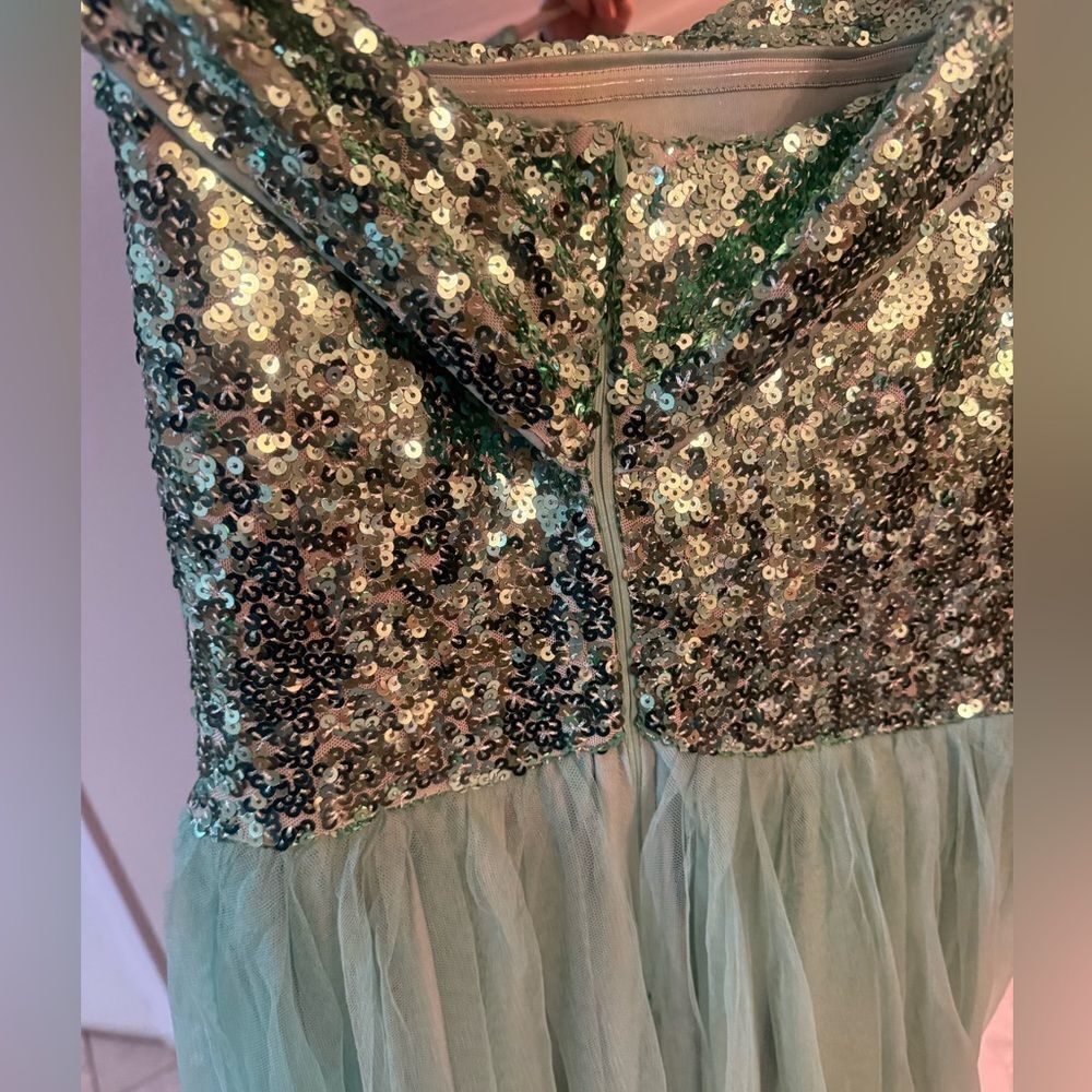 Sequin Mesh Evening Dress - Picture 8 of 8